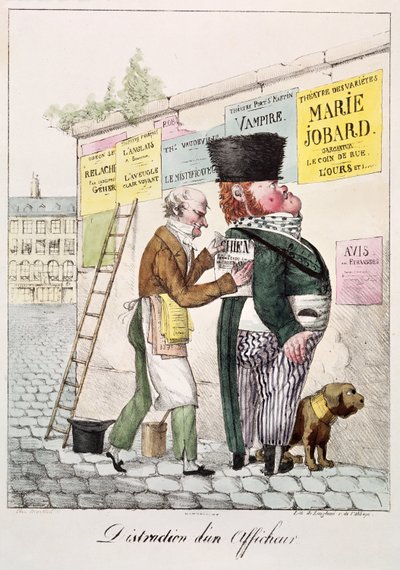 Il divertimento di un attacchino, 1820 da French School